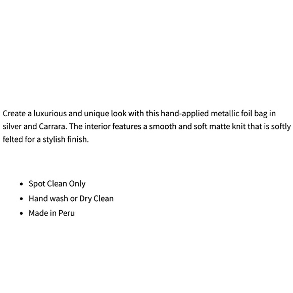 Lauren Manoogian Foil Bag in Silver Carrara - Picture 6 of 14